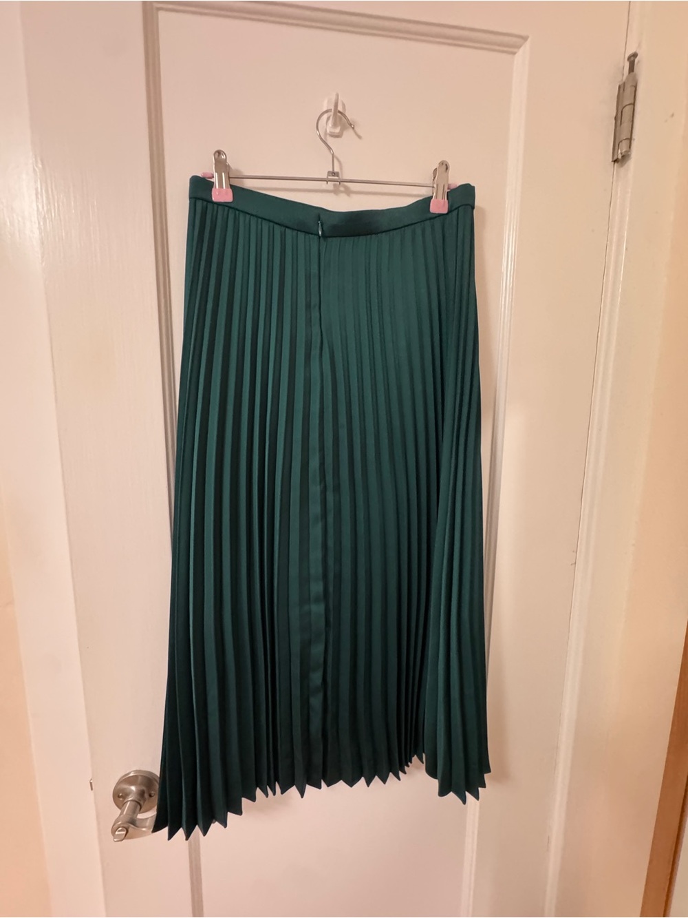 J. Crew Pleated Skirt in Deep Teal